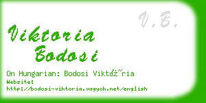 viktoria bodosi business card